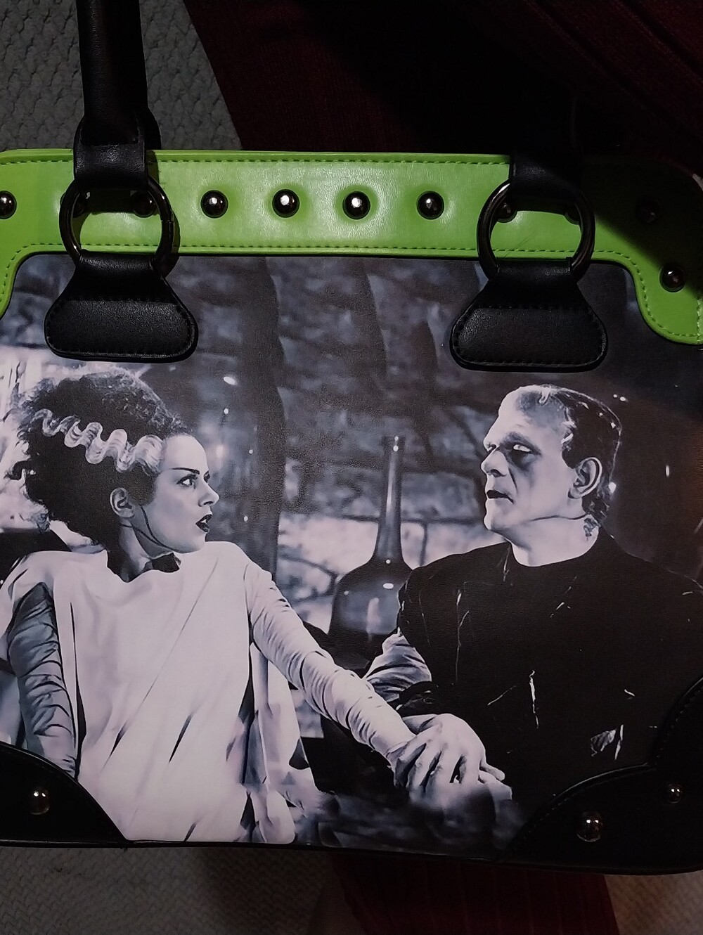 Rock Rebel Universal Bride Of Frankenstein We Belong Dead Handbag Bag. NWOT - Picture 15 of 15